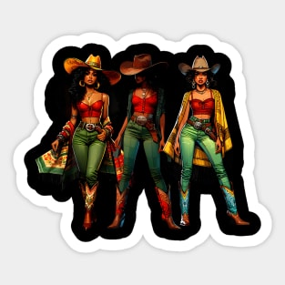 Black Cowgirl Western Rodeo Melanin History Texas Howdy Sticker